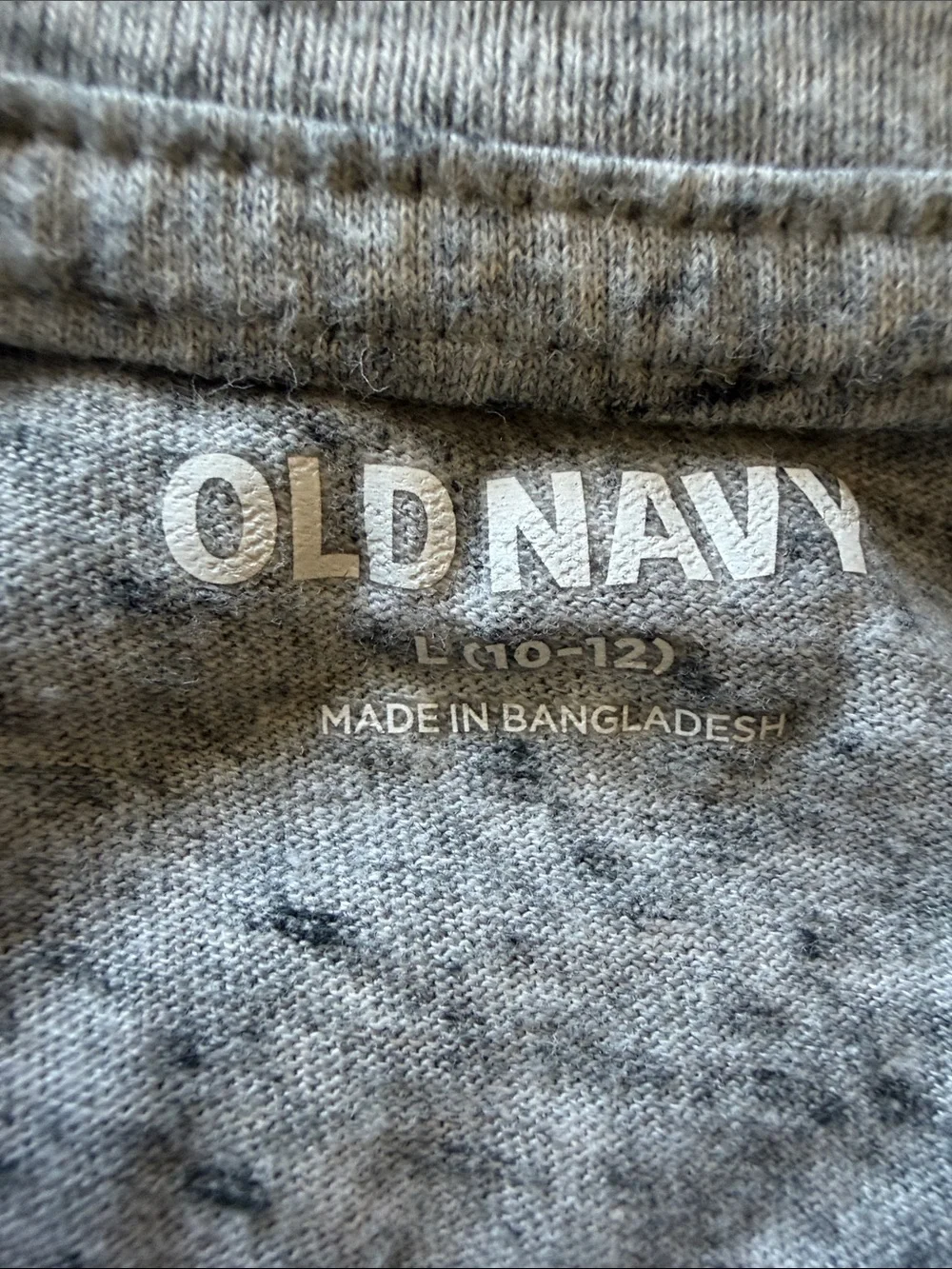 Old Navy Gray Speckled Youth Tee